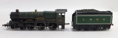 A Hornby OO gauge QR National class Trematon Castle locomotive and tender, in green livery, 4-6-2, 5020. - 4