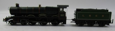 A Bachmann Branchline OO gauge Guildhall locomotive and tender, BR class DCC fitted, 4-6-0, 5927. - 4