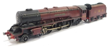 A Hornby Dublo OO gauge Duchess of Athol locomotive and tender, maroon livery, R3819, 0-6-2.