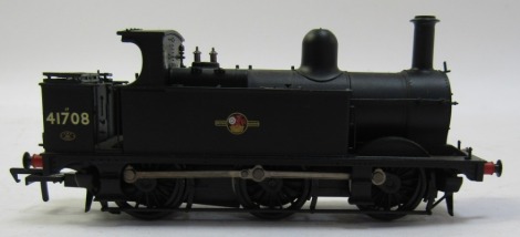 A Bachmann Branchline O gauge Johnson class 1F locomotive, in black livery, 0-6-0T, 41708.