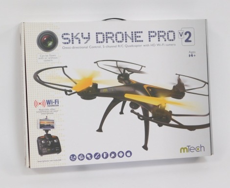 An Emtech Sky Drone Pro V2, boxed.