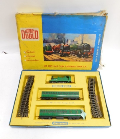 A Hornby Dublo Set 2000 tank passenger train set, S.R. 0-6-0, two rail, boxed.