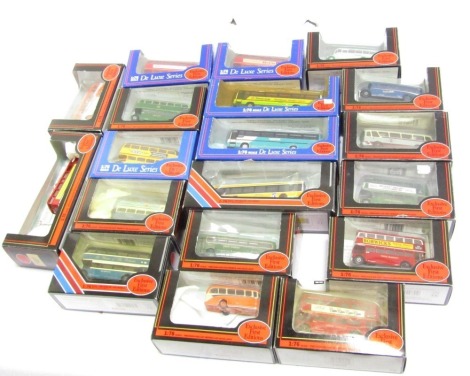 A group of Exclusive First Edition buses, 1:76 scale, boxed.