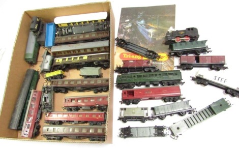 Tri-ang Hornby Railways, OO guage carriages, loco, wagons, etc. (a quantity)