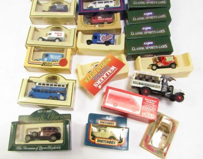 Corgi and Lledo diecast collector's cars, to include Happy & Glorious, Walkers Vintage, classic sport's cars, etc, all boxed. (a quantity) - 2