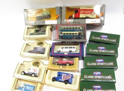 Corgi and Lledo diecast collector's cars, to include Happy & Glorious, Walkers Vintage, classic sport's cars, etc, all boxed. (a quantity) - 3