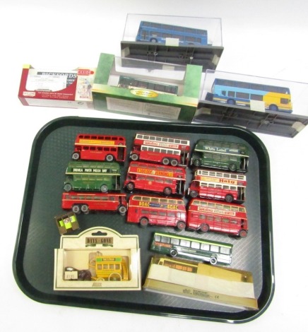 Lledo and other diecast model buses, boxed and unboxed, trackside and others, (1 tray)