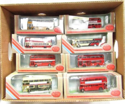 Exclusive First Edition diecast buses, 1:76 scale, boxed, and a small group of Oxford Railway Scale vehicles. (2 boxes) - 3