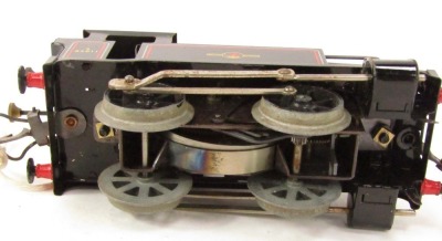 A tin plate Hornby British Railways type 40 clockwork locomotive, with key in black livery. - 2