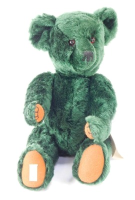 A Dean's Rag Book Teddy Bear, green, 32cm high.