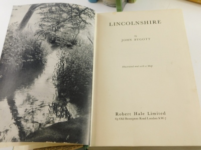 Various Lincolnshire related books, Day (J Wentworth) A History of The Fens, The County Books Lincolnshire, Boston, Round The Year On The Farm, Bomber County, etc. (a quantity) - 5