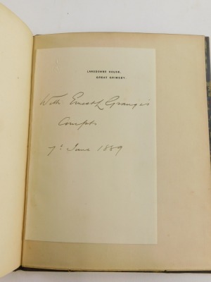 Grange (Ernest L.) A LIST OF CIVIL WAR TRACTS AND BROADSIDES RELATING TO THE COUNTY OF LINCOLN, one of 75, tipped-in inscription from the author, contemporary half calf over patterned boards, 4to, Horncastle, 1889. - 4