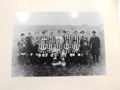 Three photographic prints of Lincoln City Football Club squads, 26cm x 38cm. (3) - 3