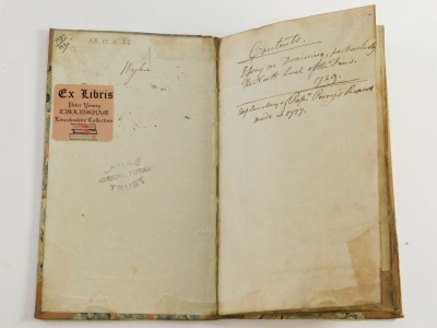 Fens.- AN ESSAY ON DRAINING...THE GREAT LEVEL OF THE FENS CALLED THE BEDFORD LEVEL, folding engraved map with loss at folds, contemporary half calf over patterned boards, 8vo, 1729. - 2