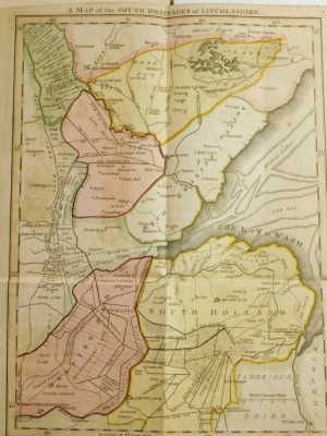 Fens.- ACTS OF PARLIAMENT RELATING TO THE DRAINAGE BY THE RIVER WITHAM... hand-coloured folding engraved map, contemporary calf, rebacked, 8vo, Boston, 1853. - 3