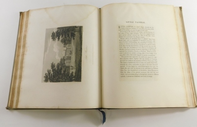 Howlett (Bartholomew) A SELECTION OF VIEWS OF THE COUNTY OF LINCOLN, 1805 bound with Turnor (Edmund) COLLECTIONS FOR THE HISTORY OF THE TOWN AND SOKE OF GRANTHAM, 1806, 2 hand-coloured engraved plates, list of subscribers, engraved plates, later boards, g - 5