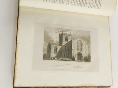 Allen (Thomas) THE HISTORY OF THE COUNTY OF LINCOLN, 2 vol., hand-coloured engraved map, 40 engraved plates, list of subscribers, contemporary half-calf over patterned boards, large 4to, 1833. - 4