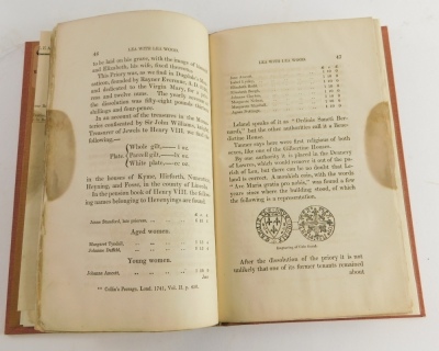 [Stark (Adam)] AN ACCOUNT OF THE PARISH OF LEA WITH LEA WOOD, folding pedigree, publisher's calf-backed boards, 8vo, 1841. - 4