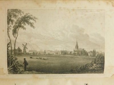 [Yerburgh (Richard)] SKETCHES...OF NEW AND OLD SLEAFORD... engraved plates, publisher's calf-backed boards, 8vo, Sleaford, 1825. - 3