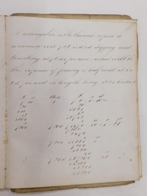 Manuscripts.- Lincolnshire.- a group of 8 manuscripts relating to Lincolnshire, including a poor law receipt book, a grammar school exercise book, some conveyances and a pedigree. (8) - 4