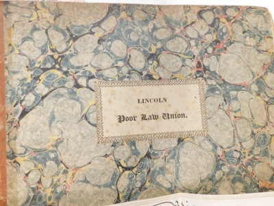 Manuscripts.- Lincolnshire.- a group of 8 manuscripts relating to Lincolnshire, including a poor law receipt book, a grammar school exercise book, some conveyances and a pedigree. (8) - 11