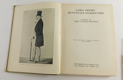 Lincolnshire.- Fox Hunting.- Bentinck (Charles, Lord) LORD HENRY BENTINCK'S FOXHOUNDS, n.d. [c.1840]; and 3 other booklets relating to the Southwold, Burton and Blankney. (4) - 2