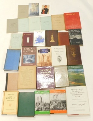 Lincolnshire archeology and architecture, a small quantity of books relating to Lincolnshire and surrounding areas.