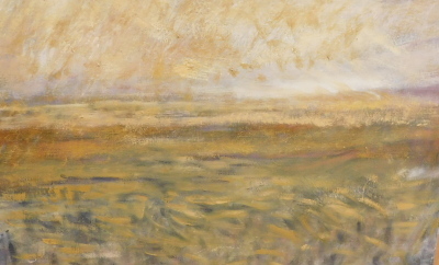 •Nick Morris (20thC). Lincolnshire landscape, oil on canvas, signed, 55cm x 85cm.