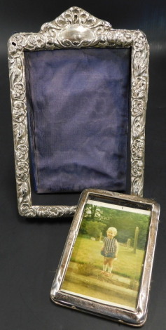 Two silver mounted photograph frames