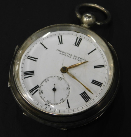 A silver pocket watch