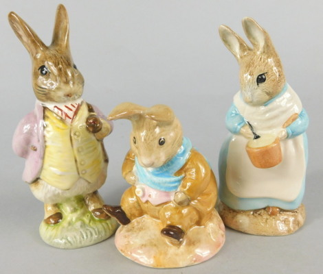 Three Royal Albert Beatrix Potter figures