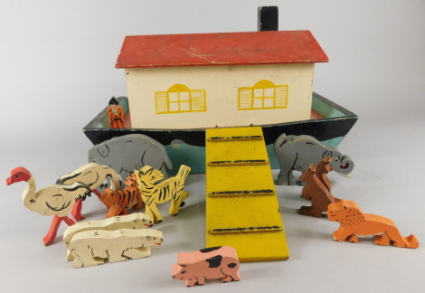 An early 20thC Tiger Toys wooden ark