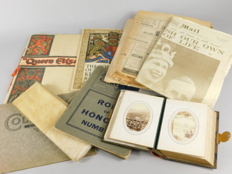 A collection of ephemera