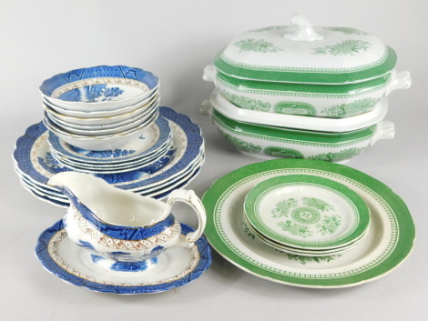 A collection of porcelain