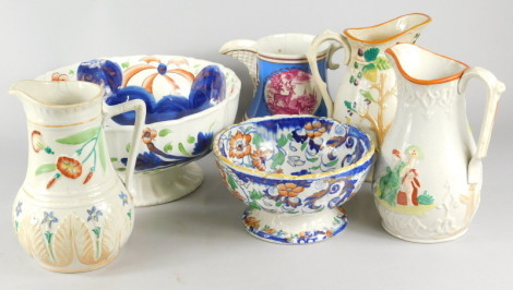 Miscellaneous items of 19thC pottery