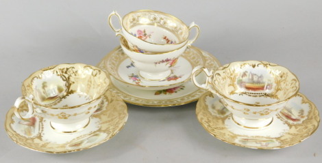 Various items of English porcelain
