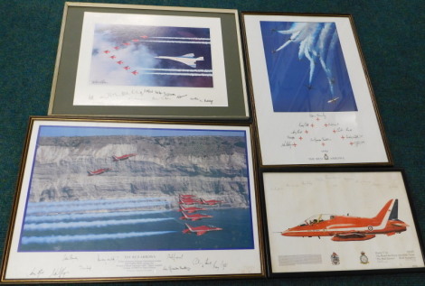 Four artist signed prints