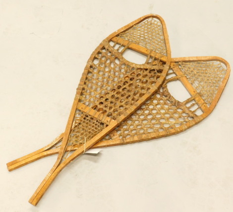 A pair of Canadian Inuit or Eskimo type snowshoes