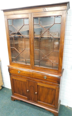 A 19thC mahogany bookcase