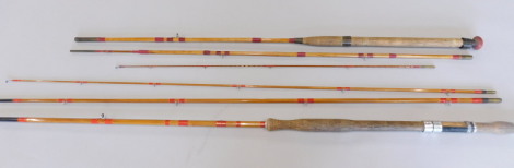 A Sirius 10ft three section fly fishing rod and another