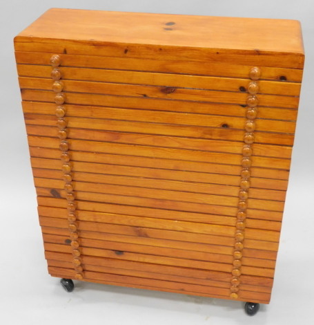 A pine collectors chest