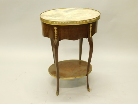 A Continental mahogany occasional table