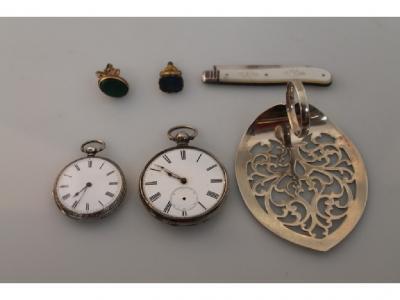 A ladies silver hallmarked pocket watch