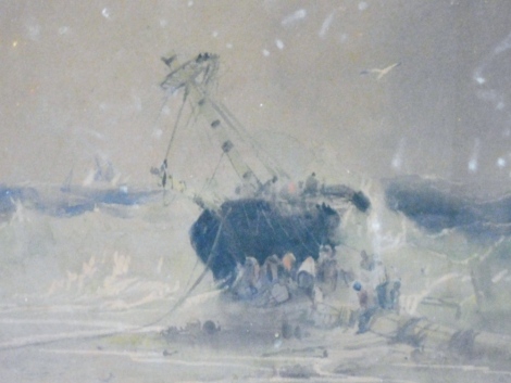 Charles Bentley (1805-1854). Marine scene, watercolour, signed and dated 1833, 19.5cm x 26.5cm.