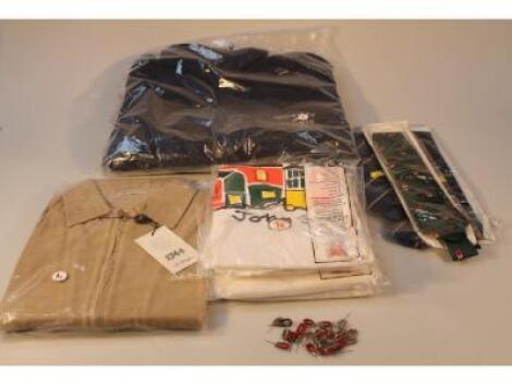 Various items of clothing including John Smiths t-shirt