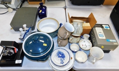 General household effects, Denby mugs, cased flatware, an Accurist gent's wristwatch, etc. (a quantity)