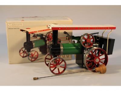 A Mamod steam tractor in original box