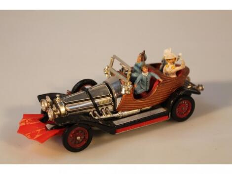 A Corgi toys Chitty Chitty Bang Bang car with original figures