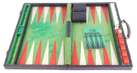 Harrods Backgammon, in fitted carrying case.