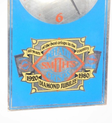 A Smith's Potato Crisp Diamond Jubilee advertising mirror, 1920-1980, 51cm x 21cm. - 2